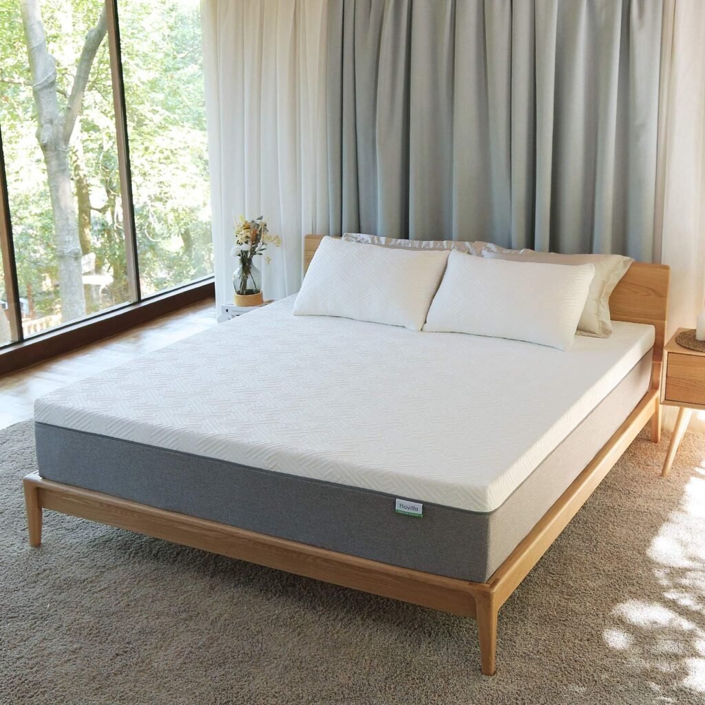Novilla Mattress Queen Size,12 Inch Gel Memory Foam Mattress in a Box for Cool Sleep  Motion Isolation,Medium Firm Feel Bed Mattress,Bliss
