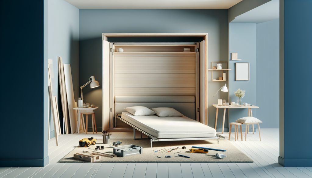 DIY MODERN MURPHY BED || MAKING A FOLD DOWN BED