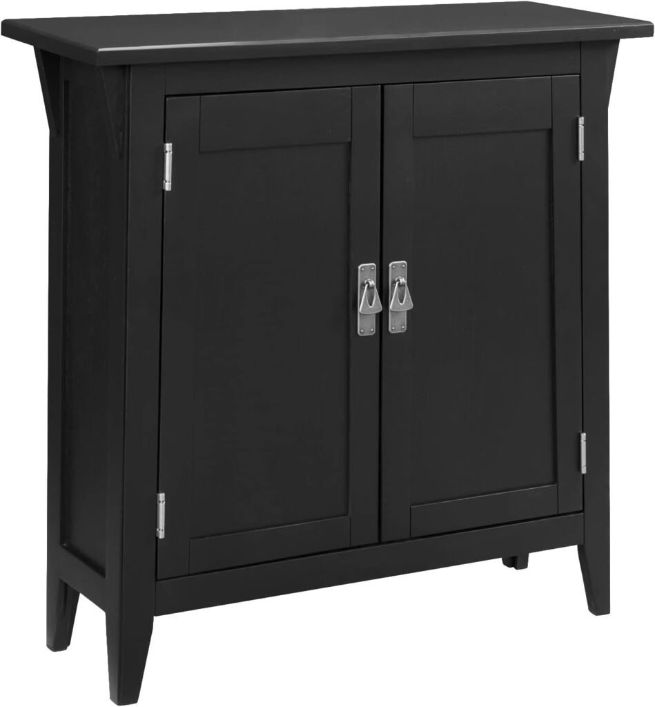 Leick Home 8222-SC Mission Impeccable Secret Compartment, Locking Drawer Nightstand Side Table, Medium Oak