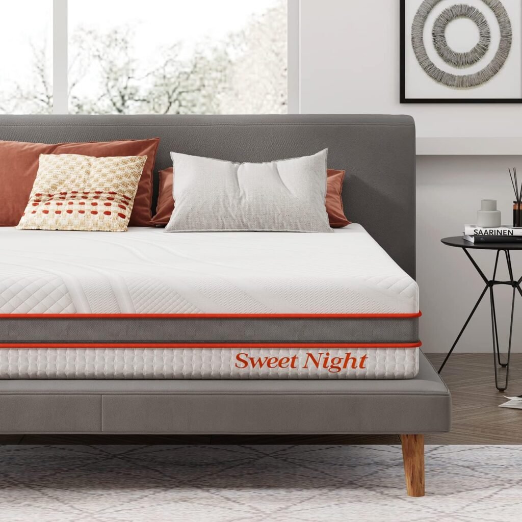 Sweetnight Queen Mattress, 12 Inch Gel Memory Foam Mattress in a Box for Cooling Sleep, Flippable Mattress with Two Firmness Preference, Pressure Relieving, CertiPUR-US Certified