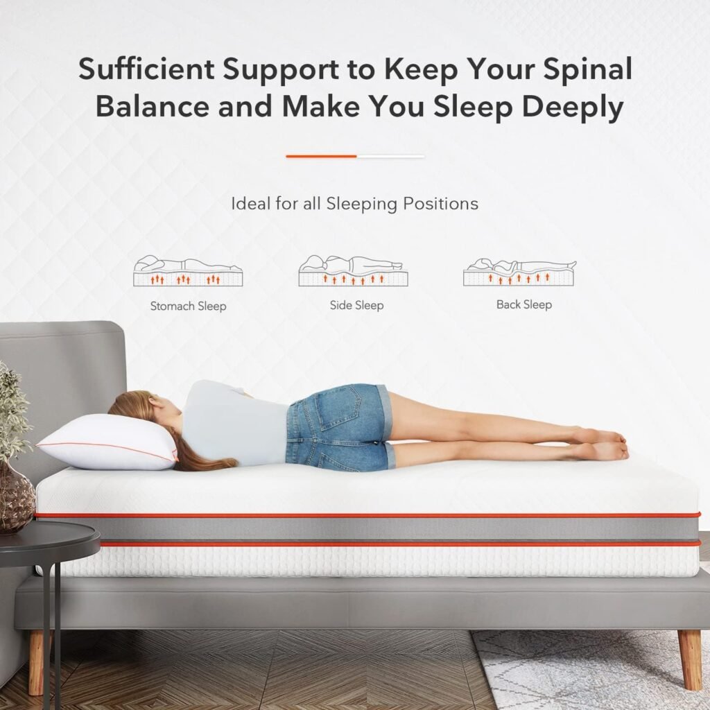 Sweetnight Queen Mattress, 12 Inch Gel Memory Foam Mattress in a Box for Cooling Sleep, Flippable Mattress with Two Firmness Preference, Pressure Relieving, CertiPUR-US Certified