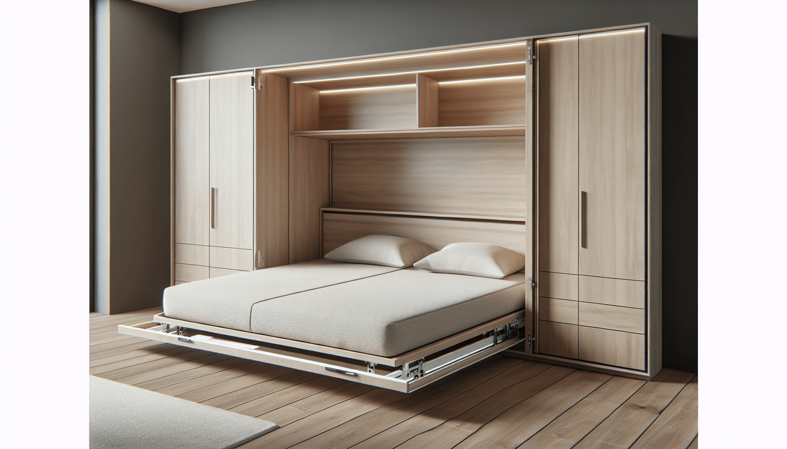 Murphy Bed with Cheap $20 Hardware
