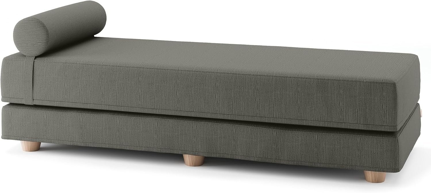 Jaxx Alon Daybed | Fold-Out Sleeper | Queen-Size Mattress - Ice