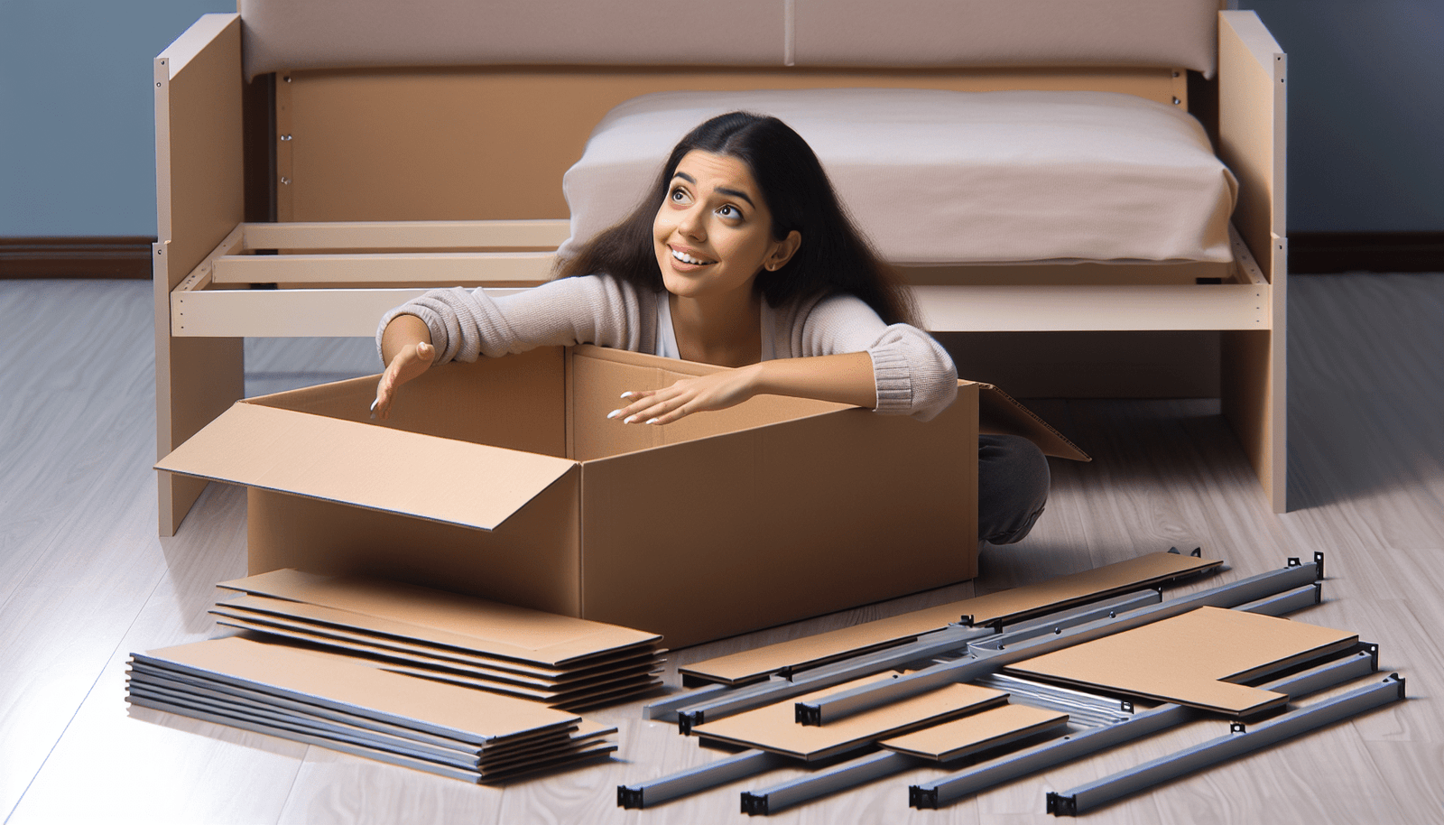 Murphy Cabinet Bed Unpacking and Assembly