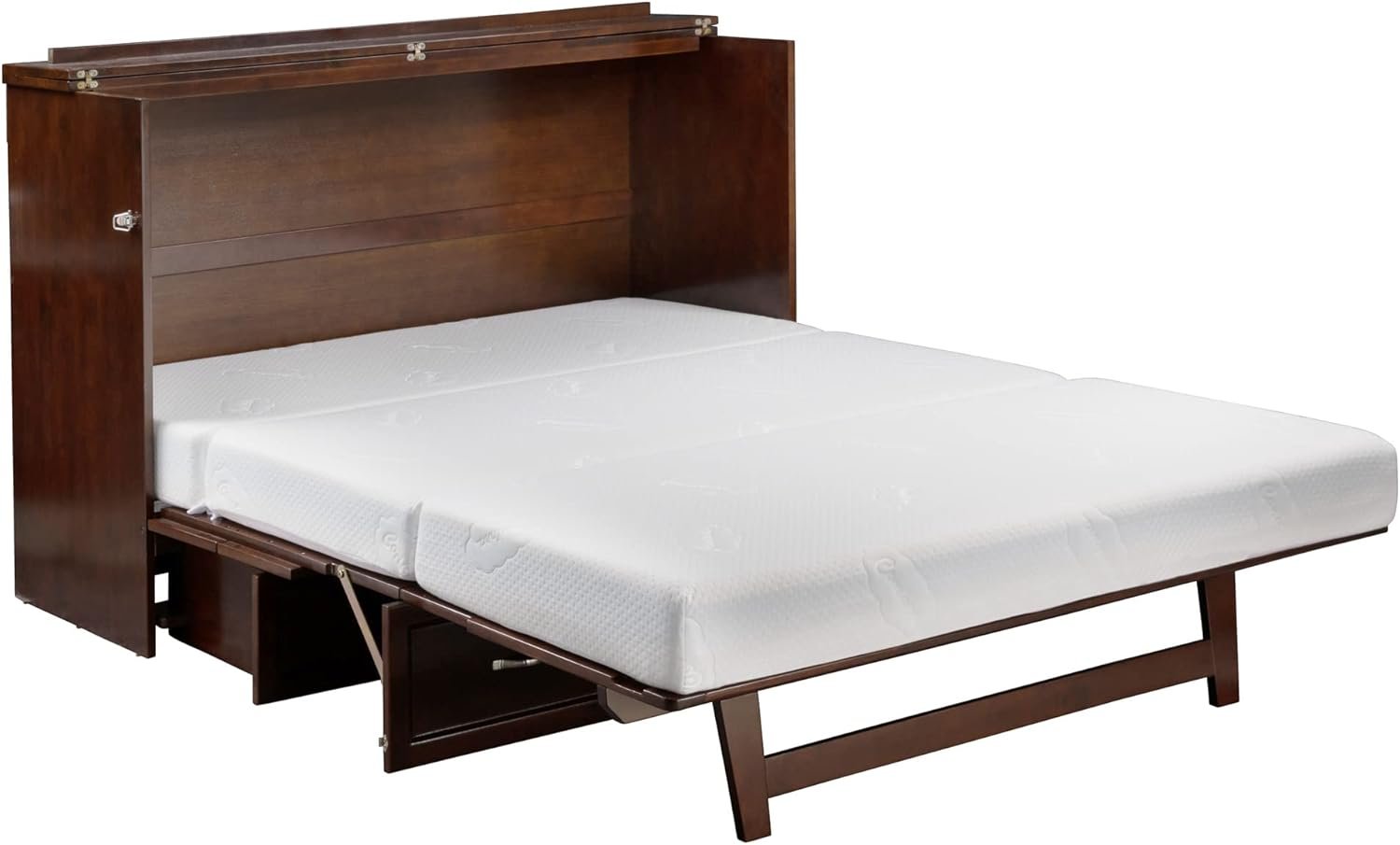 AFI Deerfield Murphy Bed Chest Full, Walnut