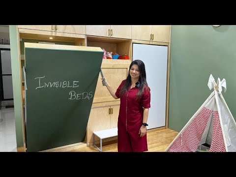 Multifunctional Furniture for Small Spaces| Space Saving ideas| Invisible bed- Interior design India