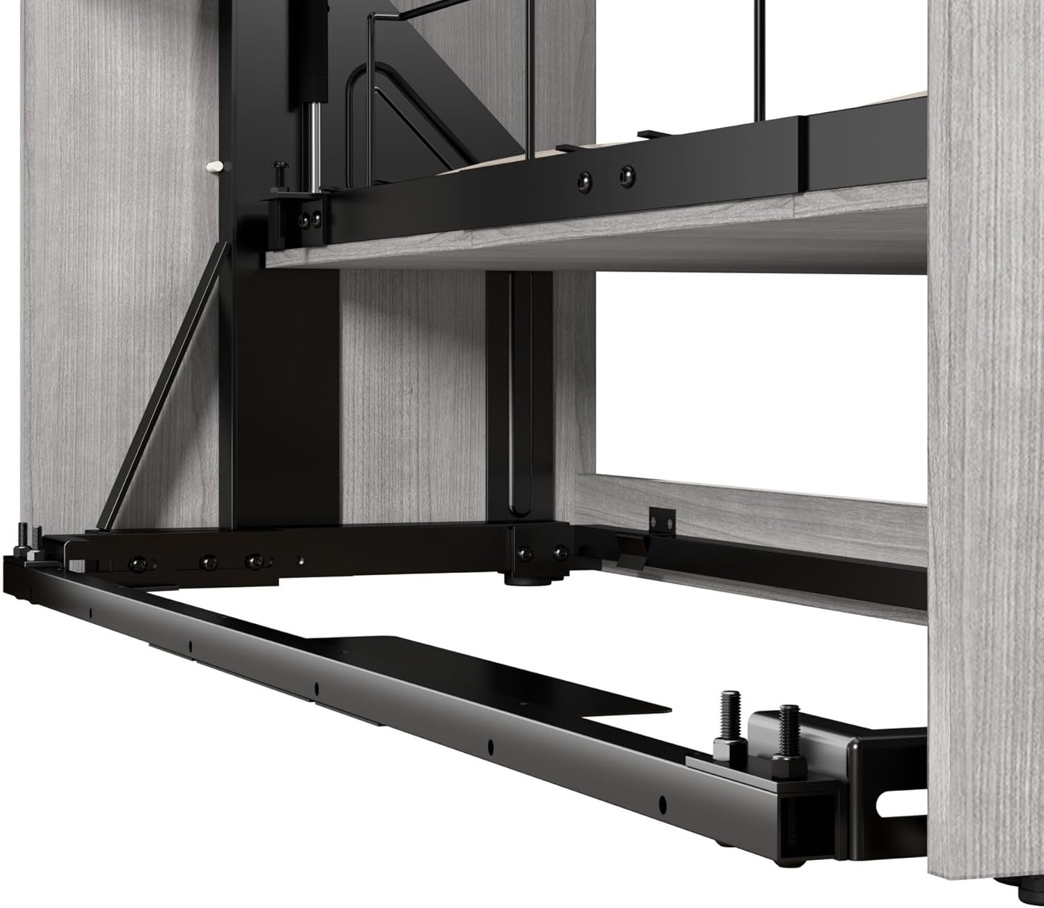 Bestar Claremont 65W Queen Murphy Bed in White, Sleeping Arrangement for Multipurpose Area, Bedroom, Guest Room, or Living Room