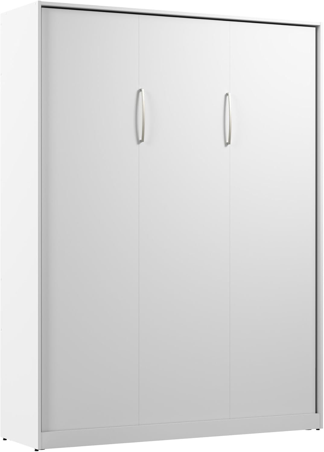 Bestar Claremont 65W Queen Murphy Bed in White, Sleeping Arrangement for Multipurpose Area, Bedroom, Guest Room, or Living Room