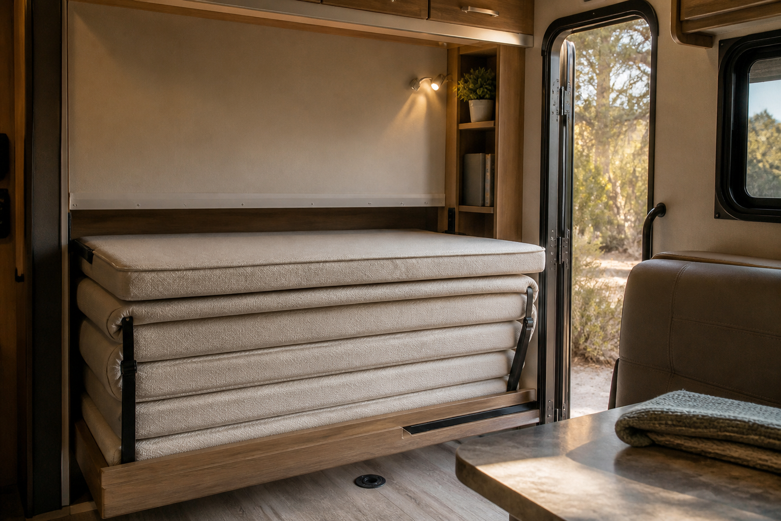 RV Murphy Bed Mattress Upgrade: Is Memory Foam Better?