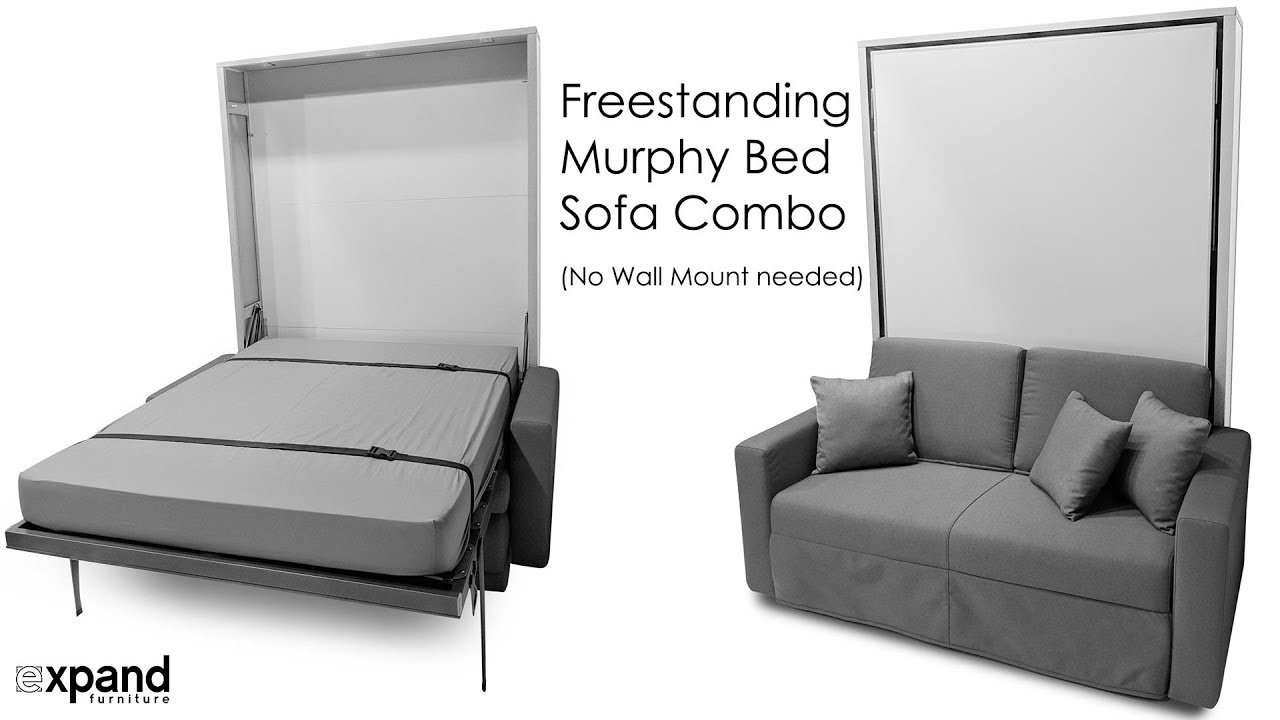 Compatto Freestanding No Mount Murphy Bed Sofa wall bed